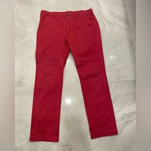 Express Photographer Khakis in Red slim fit